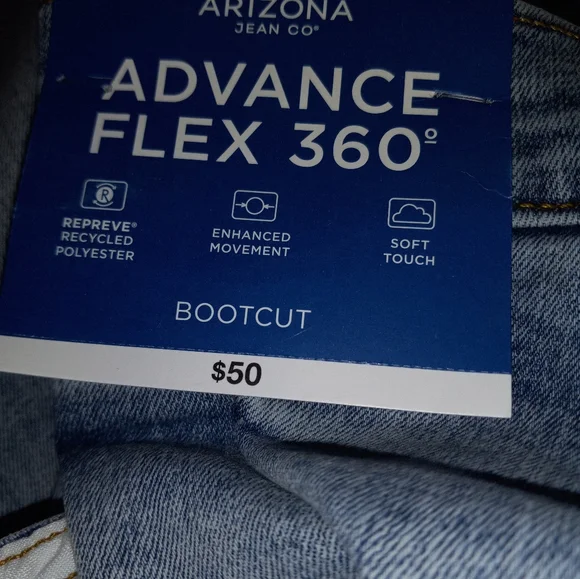 New With Tags Arizona Bootcut Men's Big & Tall Jeans - Picture 11 of 11